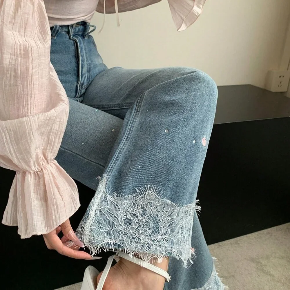 Light Wash Sexy Women's Bell Bottom Jeans